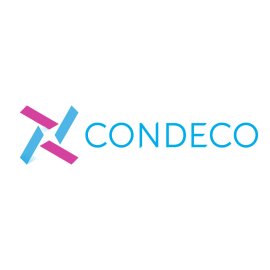 Condeco Software Logo Vector PNG | Modern workspace technology brand mark | Dynamic ribbon-style symbol with clean wordmark | Contemporary identity for smart office solutions