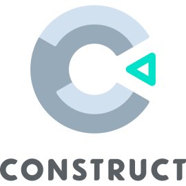 Construct Logo Vector PNG | Modern C Letterform Emblem | Playful Creative Engine Icon | Minimal Game Development Brandmark