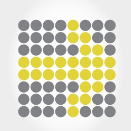 Donuts Inc Logo Vector Png | Modern circular grid emblem | Digital identity infrastructure brand mark | Minimalist dots pattern logo