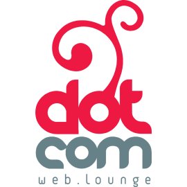 Dotcom Logo Vector Png | Modern Dotcom Web Lounge Emblem | Stylish Digital Lounge Branding | Creative Online Community Mark