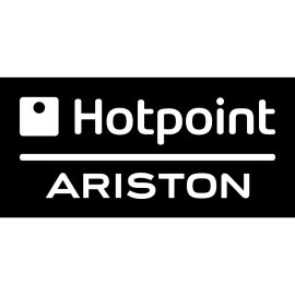 Hotpoint Ariston logo vector PNG | Modern home appliance brand emblem | Monochrome wordmark with geometric icon | Clean, minimalist identity for kitchen and laundry appliances