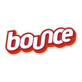 Bounce Logo Vector PNG | Playful Bounce Wordmark | Dynamic Curved Lettering | Energetic Red and Orange Brand Mark
