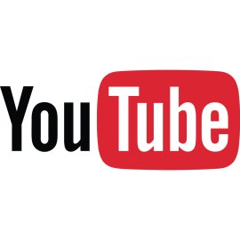 YouTube Flat Logo Vector PNG | Classic YouTube Wordmark Icon | Red Play Bar Emblem | Digital Video Streaming Brand Symbol