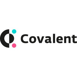 Covalent CQT Token Logo Vector PNG | Modern blockchain data identity | Minimalist analytic technology emblem | Colorful circular crypto brand mark