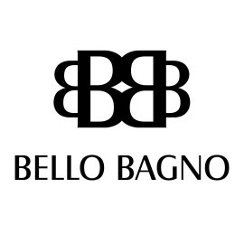 Bello Bagno Monogram Emblem | Elegant Double-B Logo | Luxury Bathroom Brand Identity | Contemporary Italian-Inspired Wordmark