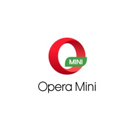 Opera Mini Logo Vector PNG | Opera Mini mobile browser emblem | Red O with green MINI ribbon | Lightweight browsing brand icon