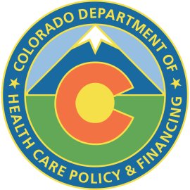 Colorado Department of Health Care Policy & Financing Official Emblem | Colorado Health Care Policy & Financing Seal | State Health Department Circular Badge | Colorado HCPF Government Logo