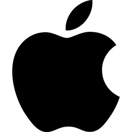 Apple Logo Vector PNG | Minimalist bitten apple icon | Iconic tech brand emblem | Symbol of innovation and design excellence