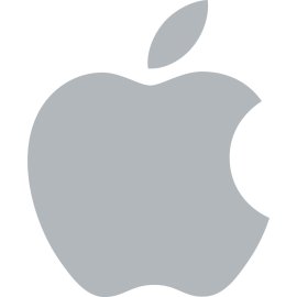Apple Mac Logo Vector Png | Minimalist bitten apple emblem | Iconic technology brand symbol | Sleek monochrome corporate mark