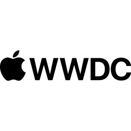 Apple WWDC Logo Vector PNG | Minimalist Apple Worldwide Developers Conference Emblem | Modern Tech Conference Wordmark | Iconic Apple Brand Event Identity
