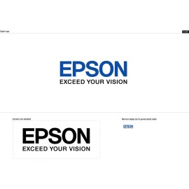 Epson Logo Vector PNG | Epson brand wordmark | Epson corporate identity emblem | Epson Exceed Your Vision tagline logo