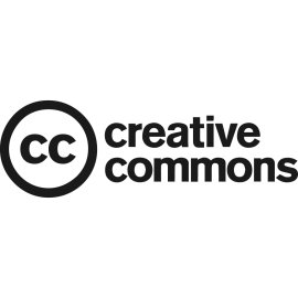 Creative Commons Logo Vector PNG | Open Sharing and Licensing Emblem | CC Monogram in Circle with Wordmark | Symbol of Collaborative Culture and Free Culture Movement