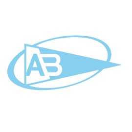 Brooktrout Technology Logo Vector PNG | Modern corporate insignia in sky blue | Dynamic AB monogram with forward arrow | Streamlined emblem suggesting speed and connectivity