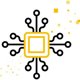 Artificial Intelligence Microchip Emblem | Neural Circuit Board Icon | Digital Innovation Processor Mark | Data-Driven Technology Symbol