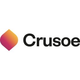 Crusoe Energy Logo Vector PNG | Crusoe Gradient Flame Emblem | Modern Crusoe Wordmark | Crusoe Sustainable Technology Identity