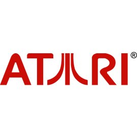 Atari Logo Vector PNG | Classic Atari Wordmark and Fuji Symbol | Retro Gaming Brand Emblem | Iconic Red Atari Corporate Logo