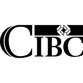 CIBC classic wordmark logo | Canadian Imperial Bank of Commerce emblem | Heritage financial institution branding | Black and white CIBC corporate identity