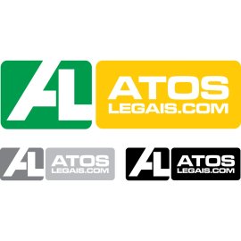 Atos Legais.com Modern Logo Design|Dynamic AL Monogram Brand Mark|Bold Rectangular Badge for Atos Legais.com|Contemporary Visual Identity for Atos Legais Online Platform