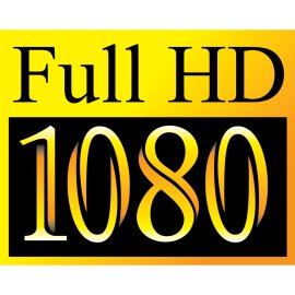 Full HD 1080 logo vector|High‑definition 1080p quality badge|Digital video resolution certification mark|Full HD display and media branding icon