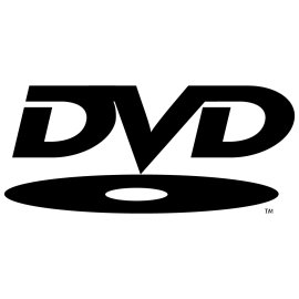 DVD Logo Vector PNG | Classic DVD Wordmark Emblem | Optical Disc Media Symbol | Home Entertainment Format Icon