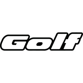 VW Golf Logo Vector PNG | Volkswagen Golf Wordmark Emblem | Iconic Compact Car Branding | Sporty Automotive Script Logo