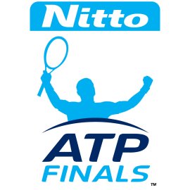 Nitto ATP Finals Official Logo | Elite Season-Ending Tennis Tournament Emblem | Professional Men’s Tennis Championship Mark | Dynamic Silhouette and Wordmark Design