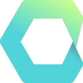 Cycle.js Logo Vector PNG | Reactive JavaScript Framework Emblem | Modern Hexagonal UI Symbol | Functional Stream-Based App Icon