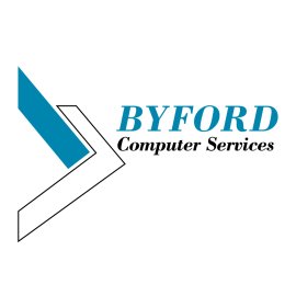 Byford Computer Services Logo Vector | Modern IT Services Emblem | Minimalist Tech Arrow Mark | Professional Business Identity Symbol