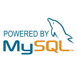Mysql Logo Blue Vector Png | Powered by MySQL emblem | Modern open‑source database identity | Dolphin-themed technology brand mark