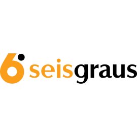 6 Graus Logo Vector Png | Seis Graus modern logotype | Orange and black minimalist brandmark | Contemporary network-inspired identity