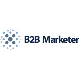 B2B Marketer Logo Vector PNG | Professional B2B Marketing Brand Emblem | Modern Corporate Identity Symbol | Digital Networking and Growth Icon