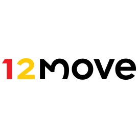 12move Logo Vector PNG | Modern Minimalist Wordmark | Dynamic Mobility Branding | Bold Numeric-Letter Fusion