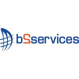 B2services Inc Corporate Emblem | Global Business Solutions Logo | Modern Technology Service Mark | Professional B2B Services Identity