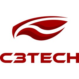 C3Tech logo vector PNG | Dynamic red technology emblem | Modern performance‑driven brandmark | Sleek minimalist hardware identity