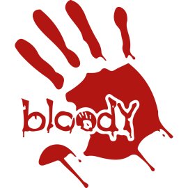 A4Tech Bloody Gaming Logo | Bloody Handprint Esports Emblem | Bloody Brand Identity Mark | A4Tech Bloody Peripheral Symbol