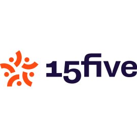 15Five Logo Vector PNG | Modern employee performance brand mark | Collaborative people-centric emblem | Bold wordmark with dynamic symbol