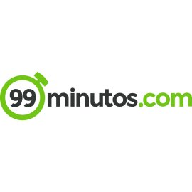99minutos Logo Vector PNG | Modern stopwatch-inspired wordmark | Fast delivery brand identity in green and black | Clean e‑commerce logistics logo design
