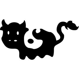 Ba K Logo Vector Png | Playful Cow Silhouette Brand Mark | Minimalist Black Mascot Emblem | Modern Friendly Dairy-Inspired Icon