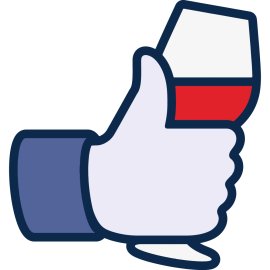 Facebook Like Wine Logo Png | Facebook Like Wine Logo Vector | A Toast to Connection  The Like Made Liquid  Uncorking Digital Joy  Vintage Social Blend