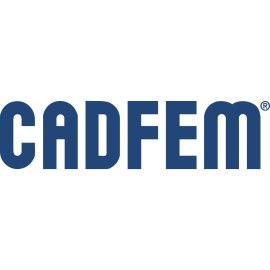 CADFEM logo vector PNG | Engineering simulation brand wordmark | Bold blue CADFEM typographic logo | Finite element method and CAE specialist identity