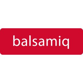 Balsamiq Logo Vector PNG | Clean UX Wireframing Brand Emblem | Minimalist Red Wordmark Design | Modern Prototyping Software Identity