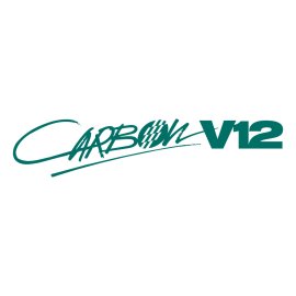 Carbon V12 Logo Vector PNG | Carbon V12 Signature Wordmark | Carbon V12 Racing-Inspired Emblem | Carbon V12 Performance Branding
