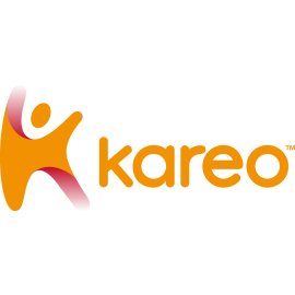 Kareo Logo Vector PNG | Kareo Healthcare Brand Emblem | Modern Medical Software Logo | Orange Human Figure Wordmark