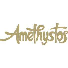 Amethystos Logo Vector PNG | Handwritten Amethystos Wordmark | Elegant Script Amethystos Branding | Modern Amethystos Logotype Design
