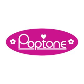 Casio Poptone Logo Vector PNG | Casio Poptone Pink Emblem | Playful Poptone Wordmark | Youthful Casio Poptone Branding