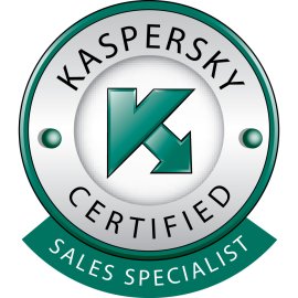 Kaspersky Certified Sales Specialist Badge | Kaspersky Partner Accreditation Emblem | Kaspersky Security Sales Certification Logo | Kaspersky Professional Sales Credential Mark