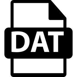 Dat File Format Logo Png | Dat File Format Logo Vector | Structured Data Flow  Digital Precision  File Icon Legacy  Modern Binary Aesthetic