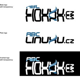 Abclinuxu.cz Modern Wordmark Logo | Czech Linux Community Identity | Sleek Tech-Oriented Brand Mark | Dynamic Blue Flame Motif for Open‑Source Portal