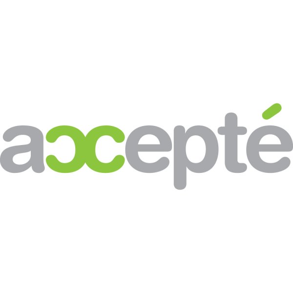 Accepté Logo Vector PNG | Modern acceptance wordmark - freepng