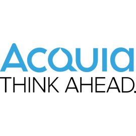 Acquia Logo Vector PNG | Acquia Think Ahead Wordmark | Modern Blue Technology Branding | Acquia Cloud and Digital Experience Platform Logo